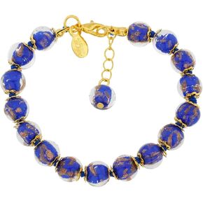 Glass Of Venice Murano Glass Sommerso Bracelet - Tender Blue in Saudi Arabia