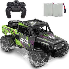KB KAIBO 1:16 سيارة برمائية تعمل بالتحكم عن بعد، 2.4 جيجا هرتز 4WD Monster Truck Toys جميع التضاريس، سيارات Rc للبالغين، شاحنات Rc 4x4 على الطرق الوعرة مقاومة للماء، 6 7 8 9 10 11 12+ هدايا للأولاد والبنات بعمر سنة، ألعاب للأولاد (أزرق) in Kuwait
