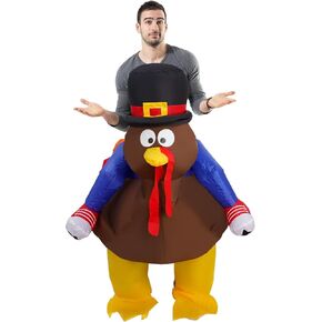 Thanksgiving Inflatable Costumes Adult, Inflatable Turkey Costume -Thanksgiving Party Funny Costumes-Blow up Costumes for Men， Costume in Saudi Arabia