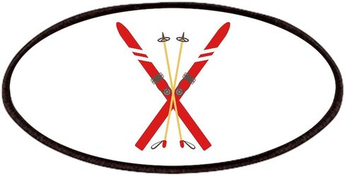 رقعة رقعة أعمدة التزلج العتيقة من CafePress، رقعة مزخرفة مطبوعة مقاس 4 × 2 بوصة in Kuwait