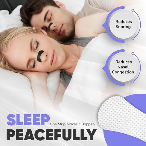 شرائط الأنف ZZSLEEP (30 شريطًا) - شرائط قوية جدًا لنوم أفضل وتخفيف الشخير وتعزيز التنفس - مثالية للرياضة والتمارين والاستخدام الليلي - شريط أنف صديق للبشرة ومقاوم للعرق in Saudi Arabia