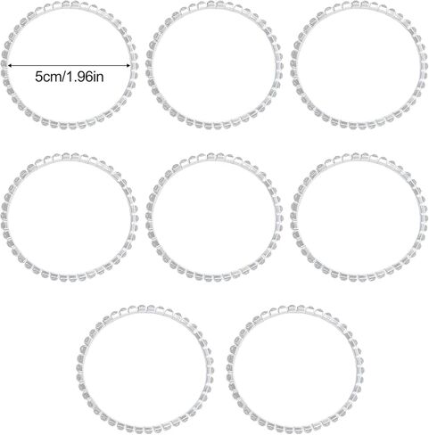 7 Pcs Silver Plated Bracelets for Women Dainty Adjustable Stackable Stretch Bracelet for Women Classic Jewelry Set Round Rhinestones Wedding Party Jewelry Gift in Saudi Arabia