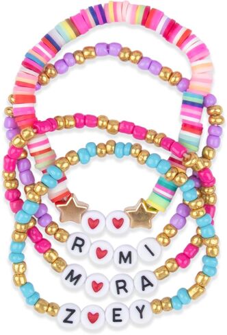 Cosplay Bracelets 4Pcs/Set Stackable Stretch Friendship Bracelets Korean Style Birthday Christmas Jewelry Gifts for Fans in Saudi Arabia