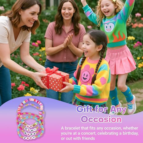 Cosplay Bracelets 4Pcs/Set Stackable Stretch Friendship Bracelets Korean Style Birthday Christmas Jewelry Gifts for Fans in Saudi Arabia