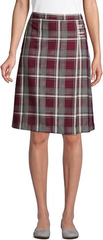 LANDS 'End School Girls Girls Slear A-Line Skirt أسفل الركبة in Kuwait