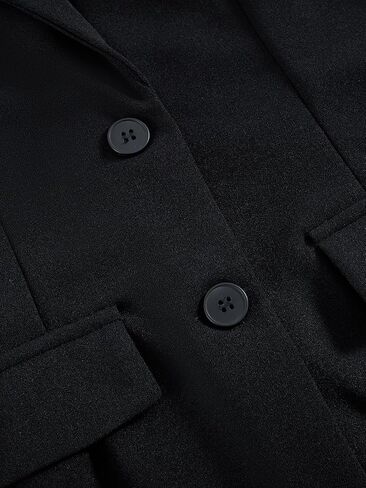 Women's Button Down Long Sleeve Blazer Business Casual Lapel Collar Suit Jackets in Saudi Arabia