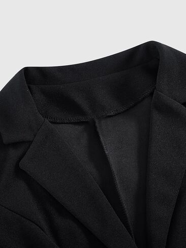 Women's Button Down Long Sleeve Blazer Business Casual Lapel Collar Suit Jackets in Saudi Arabia