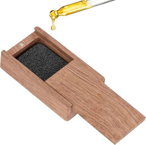 SHIDOW Wood Essential Oil Diffuser, Small Wood Fragrance DIffusers, Wooden Aromatherapy Diffuser for Sauna Rooms, Homes, Spa Centers, Yoga Rooms, Offices, and Cars in Kuwait