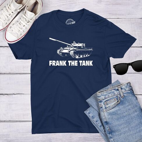 Frank The Tank T Shirt Army Funny Drinking Shirts Beer Joke Alcohol Humor in Saudi Arabia