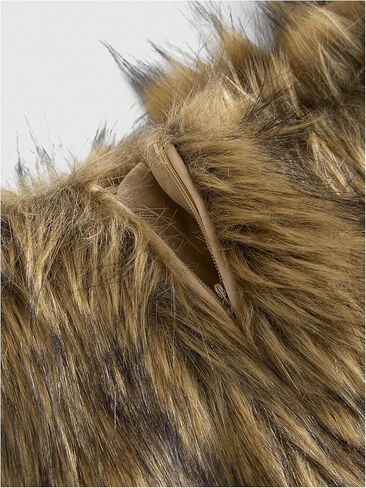 Women's Y2K Punk Fuzzy Faux Fur Mini Skirts Low Rise Bodycon Night Out Club Skirt in Saudi Arabia