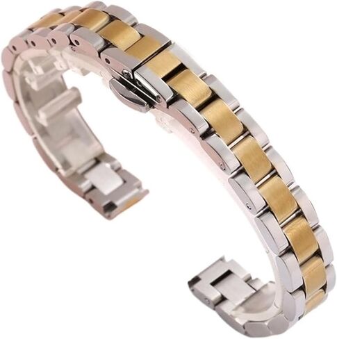 Metal Watch Chain 10mm 20mm 22mm Ladies' Stainless Steel Watchband Replacement Watch Strap Bracelet in Saudi Arabia
