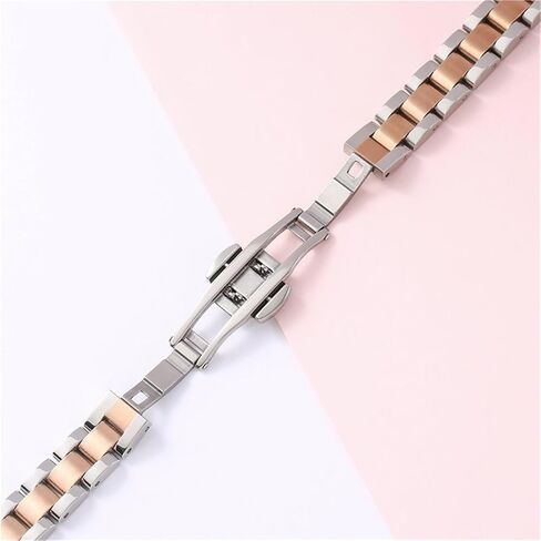 Metal Watch Chain 10mm 20mm 22mm Ladies' Stainless Steel Watchband Replacement Watch Strap Bracelet in Saudi Arabia