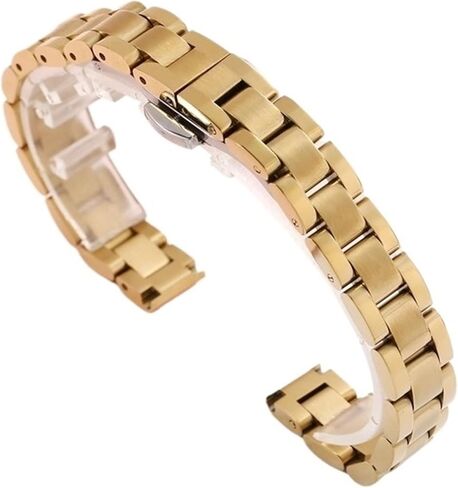 Metal Watch Chain 10mm 20mm 22mm Ladies' Stainless Steel Watchband Replacement Watch Strap Bracelet in Saudi Arabia
