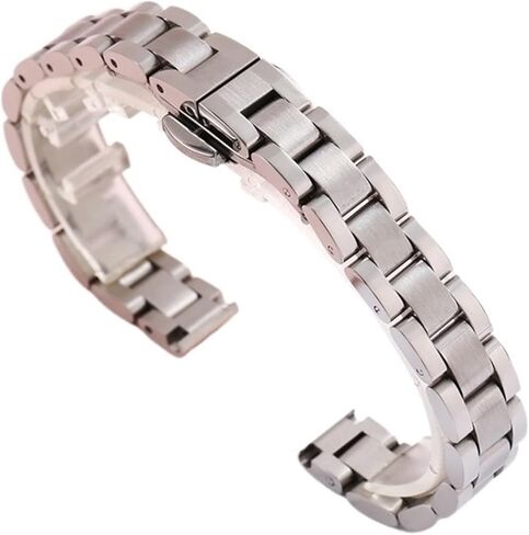 Metal Watch Chain 10mm 20mm 22mm Ladies' Stainless Steel Watchband Replacement Watch Strap Bracelet in Saudi Arabia