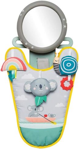 Musical Car Seat Toys for 0-12 Month Old Babies - Activity Center with Sensory Soft Hanging Toys and Mirror - Carseat Gift for Infants in Kuwait