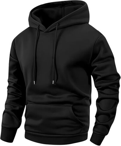 Men's Spring Autumn Thin Long-Sleeved Pocket Hooded Sweatshirt Lightweight Fashion Casual Running Sports Top Sportswear in Kuwait