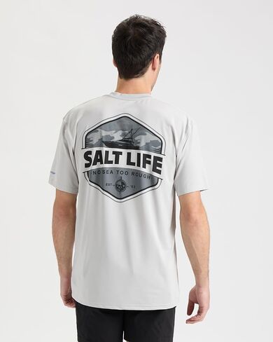 Salt Life Mens Heavy Seas Short Sleeve Stretchy Fit Performance Tee in Saudi Arabia