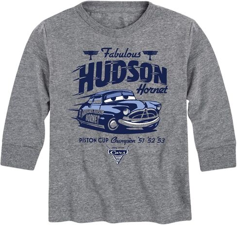 سيارات ديزني - تي شيرت برسومات Hudson Hornet رائع للأطفال والشباب بأكمام طويلة in Kuwait