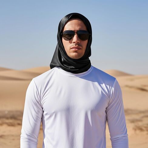 Wild Rag 35.43 بوصة أسود Wild Rags البوليستر وشاح غربي كبير جدًا حريري ناعم متين وشاح رعاة البقر لكل من الرجال والنساء، أنيق ومتعدد الاستخدامات in Kuwait