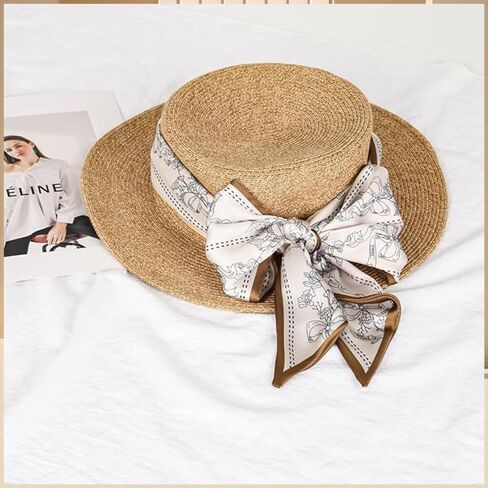 Printed Square Head Scarf, Hair Scarf, Neck Scarf, Bandana | Fashion Accessory for Purses and Handbags 145 * 14cm(flower vine) in Saudi Arabia