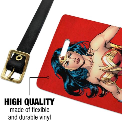 بطاقات تعريف الأمتعة الخاصة بشخصية Wonder Woman - مجموعة من قطعتين in Kuwait