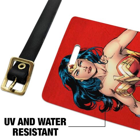 بطاقات تعريف الأمتعة الخاصة بشخصية Wonder Woman - مجموعة من قطعتين in Kuwait