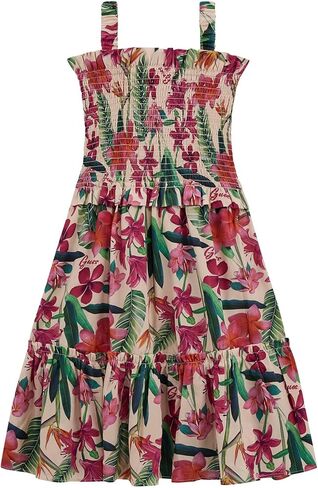 GUESS Girls' Eco Sleeveless Poplin Dress in Saudi Arabia