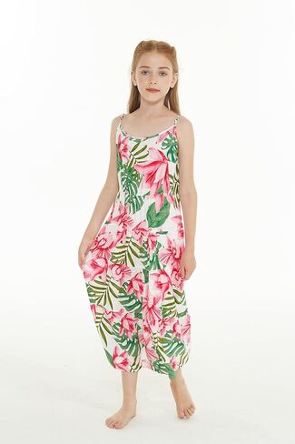Girl Hawaiian Maxi Tiered Dress in Various Patterns in Saudi Arabia