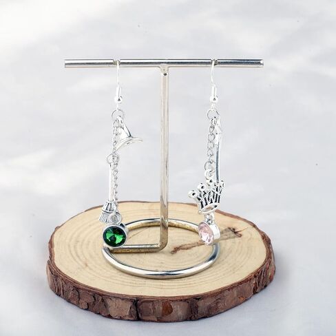 PLITI Musical Movie Inspired Gift Witch Fans Gift Green And Pink Witch Earrings For Musical Lover in Saudi Arabia