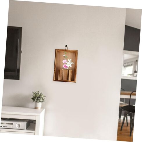 Cabilock 1Pc إطار الصورة قلادة ديكور الحائط مع تصميم الزهرية إطار الصورة المعلقة للمعيشة وغرفة النوم الديكور المنزلي الإبداعي للمزرعة الحديثة ونمط بوهو in Saudi Arabia