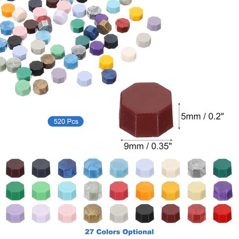 PATIKIL Sealing Wax Beads, 520 Pcs Wax Seal Stamp Envelope Letter Wax Seal Beads Pellets Single Color for Stamp Sealing and DIY Craft, Pink in Kuwait