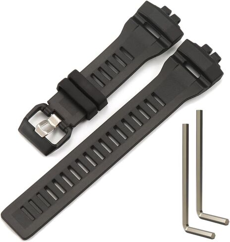 سوار بديل من الراتنج متوافق مع Casio G-Shock GBD200UU-9 GBD-200 GBD-200-1JF للرجال GBD200 Square 10631654 سوار مطاطي أسود مقاوم للماء in Kuwait