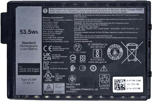 V6W33 Laptop Battery Compatible with Dell Inspiron 3510 3511 3515 5310 5410 5415 5418 5510 5515 5518 Latitude 3320 3420 3520 Vostro 3510 3511 3515 5510 5410 Series Laptop TN70C G91J0 15V in Kuwait
