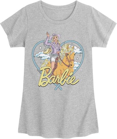 Barbie - Western Heart - Youth Girls Short Sleeve T-Shirt in Saudi Arabia