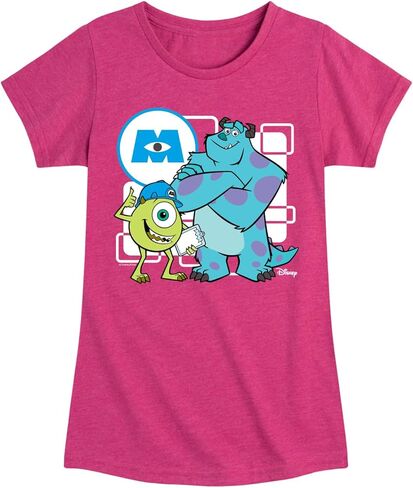 Disney Monsters Inc. - مايك آند سولي - تي شيرت برسومات قصيرة الأكمام للفتيات الصغيرات والشباب in Saudi Arabia