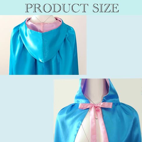 Fairy Costume Women Godmother Cosplay Accessories Adult Fairy Hooded Cloak Bow Tie Star Stick Halloween Dress up Party in Saudi Arabia
