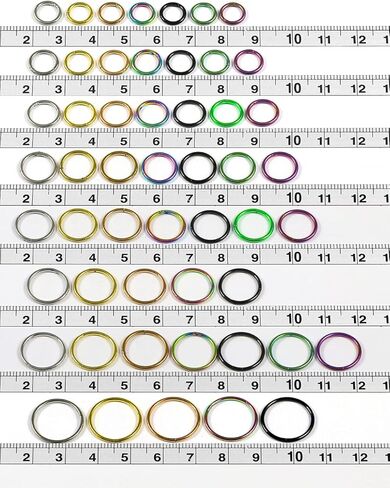 16 Gauge (1.2mm) 316L Surgical Steel Hinged Clicker Segment Ring, Cartilage, Helix, Tragus, Piercing Jewelry in Saudi Arabia