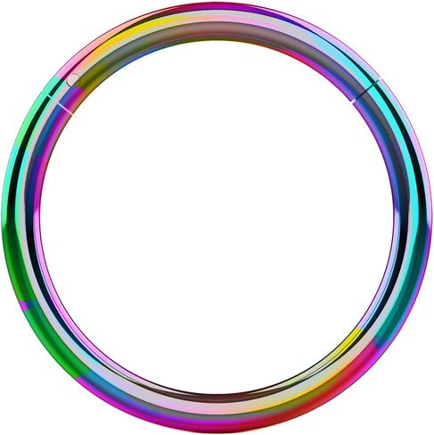 16 Gauge (1.2mm) 316L Surgical Steel Hinged Clicker Segment Ring, Cartilage, Helix, Tragus, Piercing Jewelry in Saudi Arabia