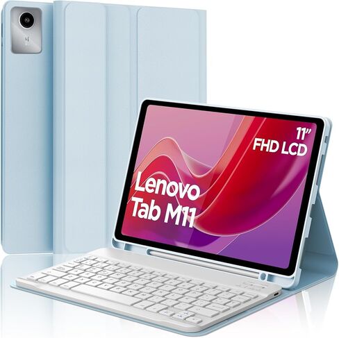 حالة لوحة المفاتيح Boriyuan لـ Lenovo Tab M11 11 بوصة 2024 ، لوحة مفاتيح Bluetooth اللاسلكية القابلة للفصل in Kuwait