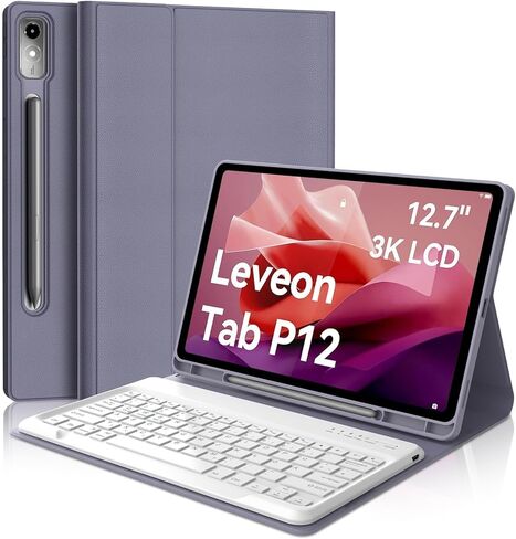 BORIYUAN Keyboard Case for Lenovo Tab M11 11 Inch 2024, Detachable Wireless Bluetooth Keyboard Folio Smart Cover with Pencil Holder for Lenovo Tab M11 Tablet (TB330FU / TB330XU) – Black in Kuwait