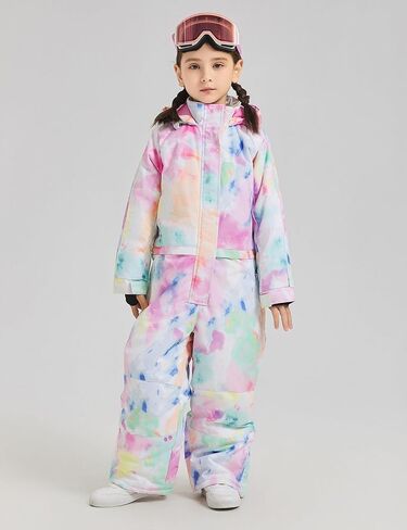 DOOK SNOW Boy and Girl's One-piece ski suit Winter Warm Snowsuits Kids Toddler Waterproof Outdoor Ski Suit Ski suit for kids in Saudi Arabia