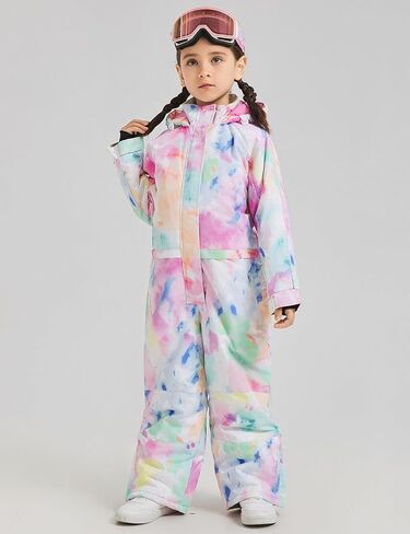 DOOK SNOW Boy and Girl's One-piece ski suit Winter Warm Snowsuits Kids Toddler Waterproof Outdoor Ski Suit Ski suit for kids in Saudi Arabia