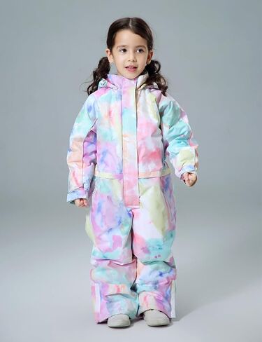 DOOK SNOW Boy and Girl's One-piece ski suit Winter Warm Snowsuits Kids Toddler Waterproof Outdoor Ski Suit Ski suit for kids in Saudi Arabia