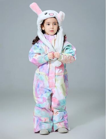 DOOK SNOW Boy and Girl's One-piece ski suit Winter Warm Snowsuits Kids Toddler Waterproof Outdoor Ski Suit Ski suit for kids in Saudi Arabia