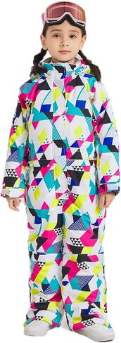 DOOK SNOW Boy and Girl's One-piece ski suit Winter Warm Snowsuits Kids Toddler Waterproof Outdoor Ski Suit Ski suit for kids in Saudi Arabia