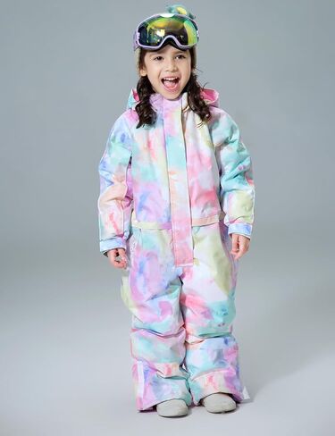 DOOK SNOW Boy and Girl's One-piece ski suit Winter Warm Snowsuits Kids Toddler Waterproof Outdoor Ski Suit Ski suit for kids in Saudi Arabia