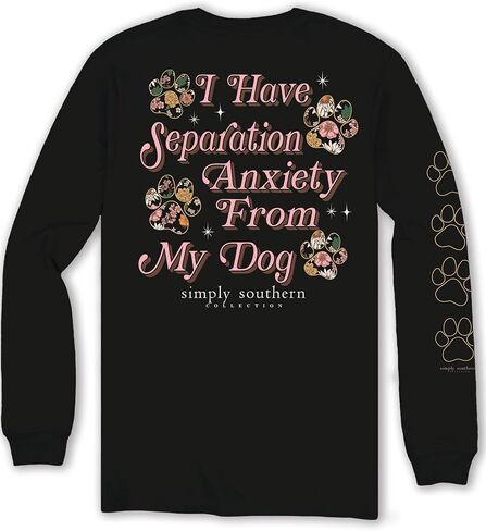 Simply Southern I Have Separation Anxiety from My Dog - Youth Long Sleeve Collection in Saudi Arabia