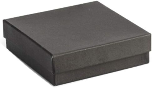 علب هدايا مجوهرات من قطعتين مملوءة بالقطن من SSWBasics - 3½ × 3½ × 1 بوصة (علبة من in Saudi Arabia