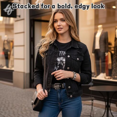 1 حزام مرصع مع 4 أساور متطابقة، مجموعة أحزمة وأساور مرصعة، إكسسوارات موسيقى الروك البانك، أحزمة جلدية بديلة للنساء والرجال in Kuwait