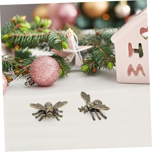 3Pcs Retro Brass Bee Statues Decorative Brass Bee Figurines for Home and Desk Decor Unique Decor for Living Room Accessories Bee-Shaped Statues in Saudi Arabia